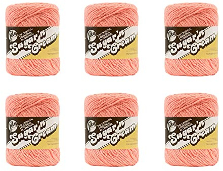 Lily Sugar'N Creme-Garn, 6 Stück, Teerosen, 6 Stück