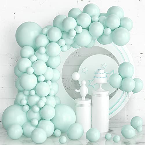 Palloncini Teal 105 Pezzi Palloncini Blu Teal Kit Arco Ghirlanda, Palloncini in Lattice Verde Acqua 5 10 12 18 Pollici Palloncini per Compleanno Battesimo Decorazioni per Feste di Nozze