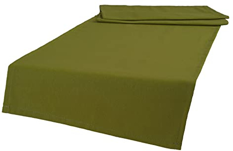 beties „Wunschton“ Tischläufer ca. 40x130 cm Tischband, Tischdeko - in großer Sortiments- und Größenauswahl – EIN idealer Begleiter in Unifarbe (moosbild-grün)