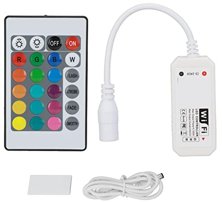 Smart WiFi LED Controller LED WiFi 4 Pin RGB Controller WiFi Wireless LED Smart Controller 4 Pin Kabel RGB LED Strip Lights Wireless Controller mit Fernbedienung 5V