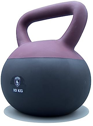 Team-CAC Soft Kettlebell Foxtrott 10 Kg Gewicht - weiche Kugelhantel - Schwunghantel - Hantel - Kugelgewicht - Fitness Hantel - minimiert Verletzungsrisiko - Schont den Boden