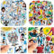 Tkcumwcz Fußball Aufkleber, Fußballstar Aufkleber, Wasserfeste Fussball Sticker, Sport Aufkleber für Kinder, Fussball Aufkleber für Laptops Gepäck, Helme, Skateboards, 100 Stück