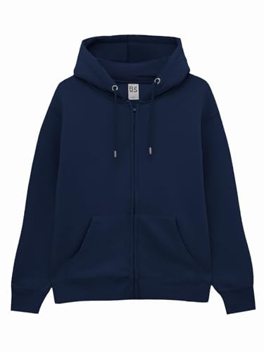 CHEMAGLIETTE! Felpa con Cappuccio e Zip Felpata Unisex Cotone - Tuta Sportiva