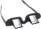Brille mit 90-Grad-Prisma, Hochauflösendes Optisches Glas, Kompakt und Leicht, Zum Hinlegen, Lesen, Fernsehen, Schwarz