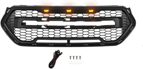 BRALEM Auto 3D Frontgrill, Für Ford Escape Kuga 2017-2019, Kühlergrill, Vordere Niere Stoßstange Grillersatz, Zubehör für Außenmodifikationen