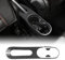KUNGKIC Per Fiat 500 2011-2023 Abarth 595 2012-2023 Auto freno a mano pannello tazza acqua telaio portabicchieri adesivo in fibra di carbonio accessori decorativi per interni regalo (Nero)