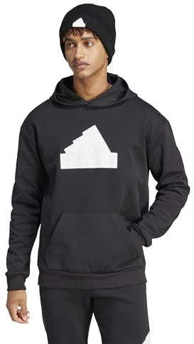 adidas Men's Future Icons Badge of Sport Hoodie Black L