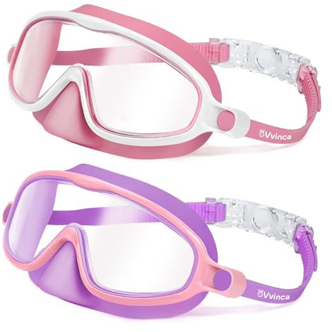 Vvinca Lunettes de natation pour enfant avec protège-nez