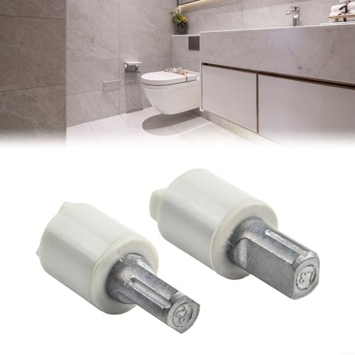 Jayruit 2pcs Soft Close Dampers, Toilet Seat Rotary Damper, Black, Zinc Alloy + PBT, Modern, Contemporary
