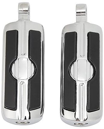 1 Paire Repose-pieds D'autoroute de Moto, Pédale Réglable Coudée, Repose-pieds de Barre de Protection de Moteur, Repose-pieds D'autoroute de Remplacement de Coussinet de Pédale