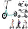 GHBXJX City Roller 290mm XXL Big Wheel Scooter Erwachsene 150 kg Tragkraft, Klappbarer Cityroller mit Handbremse und Bremse, Tretroller Kinder ab 7, Kickscooter für Erwachsene und Kinder,Grün