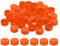 PATIKIL 1.2inch Plastic Bottle Caps for Crafts, 50Pcs Reusable Protection Bottle Screw Lids for Empty Container DIY Scrapbook Decorations, Orange