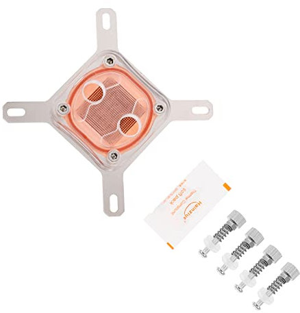 jojofuny 1 Stk wasserkühlung kühler Wasserkühlen CPU-Wasserblock cpu wasserkühler cpu water cooler Zentralprozessor wasserkühlung versorgung Wasserkühlblock auf Kupferbasis Rechner Acryl