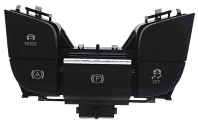 Handbremse Parkschalter Kompatibel Mit Skoda Für Karoq Für Kodiaq 2017 2018 2019 2020 2021 2022 2023 566927225B LHD Handbremsschalter MODUS ESP OFF ROAD Einparkhilfe-Schaltertaste ( Color : Medium con