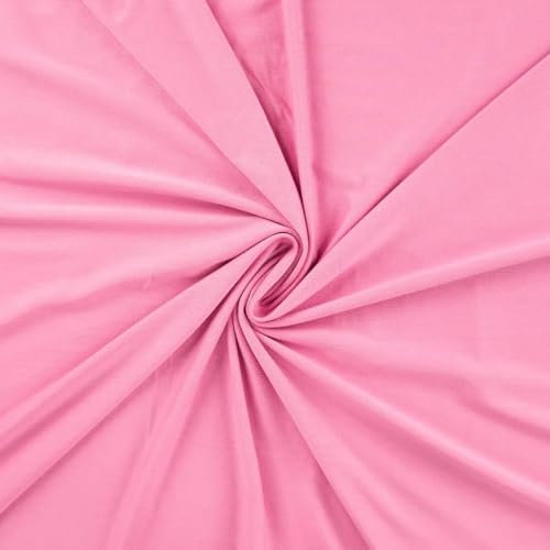 Die Stofftante Viskosejersey | uni | Ökotex | für Bekleidung | Meterware | viele Farben (rosa), RS0135
