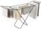 Dekohome Étendoir à linge pliable avec ailes et structure métallique légère, 20 mètres de surface d'étendue, résistant au soleil et aux intempéries, 182 x 107 x 56 cm, noir