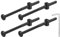 QUARKZMAN 4Pcs Vis à Tête Hexagonale Avec Écrous à Barillet, M6 x 100mm Écrous de Baril de Boulon de Lit de Meubles de Douille Avec la Clé pour des Lits de Chaises, Noir