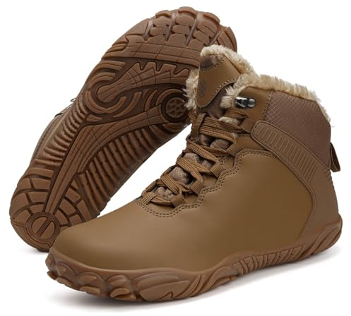 Botas Barefoot Invierno Hombre Mujer Impermeable | Forradas cálido,Antideslizant,Botines de Nieve,Cómodas,Outdoor