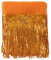 Whakano 2 Yards Pailletten Quaste Fransenborte 20cm Breite,Fransen Trim Spitzenband Fransenband Quastenbesatz,Dekoband Zierband,Spitzenbesatz für Nähen Basteln,Kleidung Latein,Party Dekor,Orange