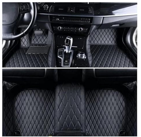 LXHWEAER Fußmatten Für Hyundai Für Tucson 2015 2016 2017 2018 Leder wasserdichte Antifouling Teppiche Innen Teile Zubehör Autoteppiche(3pc Floor mats 7,LHD)