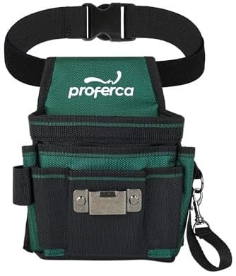 PROFERCA Cintura Porta Attrezzi da Lavoro | Marsupio Porta Atrezzi Elettricista con Tasche Multiple e Cuciture Rinforzate | borsa elettricista professionale
