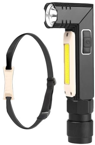 Faro LED - Luz de trabajo mecánica de 800 mAh, faro LED | Iluminación de taller, linterna frontal, luz de mecánico con imán, iluminación de obra, luz de trabajo para talleres mecánicos