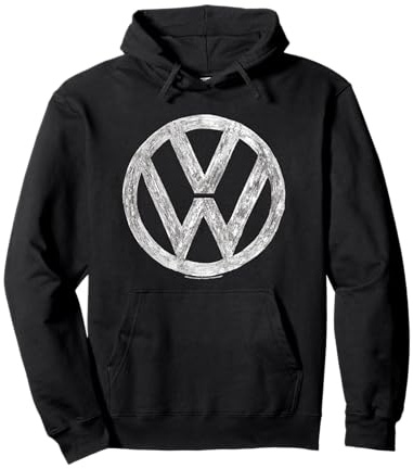 Logo Volkswagen disegnato VW Felpa con Cappuccio