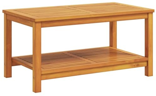vidaXL Beistelltisch Öl-Natur 90 x 50 x 45 cm Massivholz Akazie