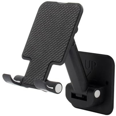 Compact Wall Mount Phone Holder Adhesive Stand Cell Phones Wall Mount ABS Rack For Smartphones & Tablets Phablet Holder