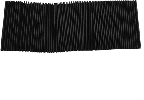 CNC Fräsmaschine Faltenbalg Schutzabdeckung Flexibel Staubschutz Maschinenabdeckung für Werkzeugmaschinen 180mm Schwarz