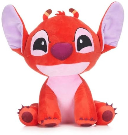UKToyworld Leroy Plüschtier, sitzend, Leroy, roter Stich, 25,4 cm