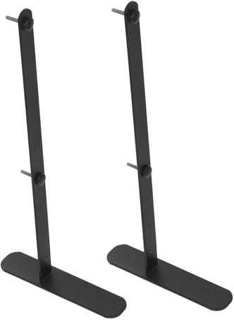 Gatuida 2 Stück Verstellbarer Pegboard Tischhalter Schwarz Höhenverstellbarer Lochplattenständer für Büro Gaming desk Organizer Minimalistisches Design Einfache Montage Vielseitig