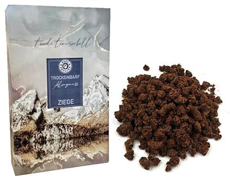 Paul & Paulina Trockenbarf Almgenuss pur Ziege 2kg I Ergänzungsfuttermittel für Hunde I 100% gewolfte und getrocknete Ziege: 40% Muskelfleisch, 20% Pansen, 20% Herz, 8% Leber, 5% Niere