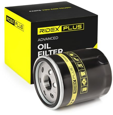 RIDEX PLUS Ölfilter Motorölfilter Anschraubfilter 7O0004P Kompatibel mit MITSUBISHI COLT VI Z3A, Z2A, HYUNDAI i20 PB, PBT, SMART FORFOUR 454