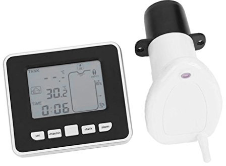 MagiDeal TS-FT002 Füllstandsanzeige für Zisterne, Regenwassertanks Ultraschallwellenwellen Füllstandssensor (batteriebetrieben) Mit Drahtlose Display-
