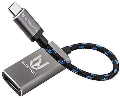 Ultra HDTV USB-C Thunderbolt 3 su adattatore Displayport (presa), 4K a pieno 60Hz, perfetto per il Suo nuovo notebook o smartphone di tipo C, Spazio grigio
