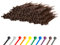 Gocableties - Fascette Plastica Marrone - 100 mm x 2.5 mm - 1000 Pezzi - Piccole Fascette Colorate