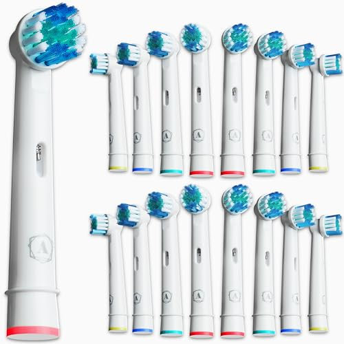 Toothbrush Head Compatible with Oral B - 16 Pack Aster Replacement Electric Professional Toothbrush Heads Deep and Precise Cleaning Brush Heads Toothbrush Heads Compatible with Oral B Braun