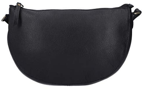 Gusti Handtasche Leder - Louna Damen Umhängetasche Crossbody Schultertaschen vintage Handtasche Schwarz Leder