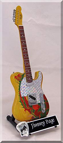 ARTSTUDIO35 Miniatur Gitarre Telecaster Dragon mit Plektrum