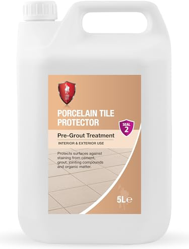 LTP Porcelain Tile Protector-Pre-grout treatment protects surfaces against staining from cement,grout,jointing compounds and organic matter (5Litre)