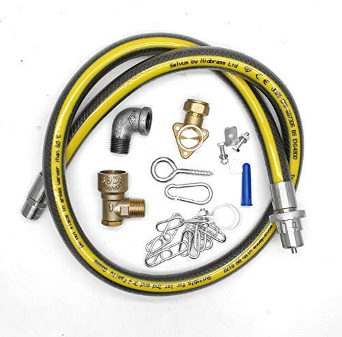 Continental Products Cooker Hose Installation Kit 1250Mm X 1/2 Lpg/Ng