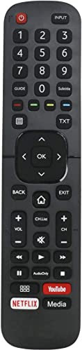 VINABTY EN2BB27H Telecomando di ricambio per Hisense Smart TV EN2BB27HB H65AE6030 H55AE6030 H50AE6030 H43AE6030 H32AE5500 H39AE5500 H43AE5500 H43AE6000 H50AE6000 H55AE6000 H65AE6000 Remote Controller