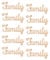 10pcs Letters Wood Slices Family Wood Words Tag Signs for Crafts, Home, Wedding, Christmas, Birthday Decorations
