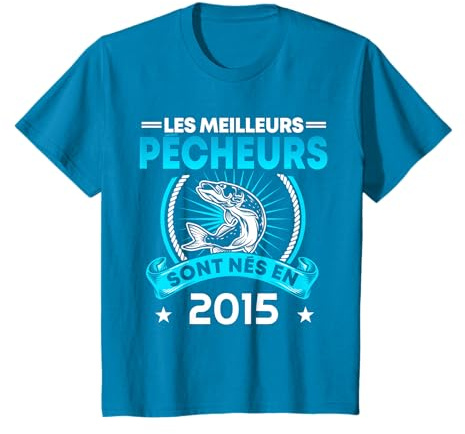 Enfant Pêcheur 6 ans Les meilleurs pêcheurs sont nés en 2015 T-Shirt