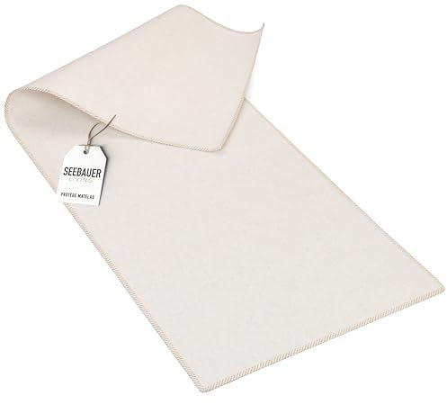 SEEBAUER Living Protège-Matelas en Feutre (140 x 190 cm) Tapis antidérapant pour sommier et Matelas sous-Matelas de Protection Fabriqué en Allemagne