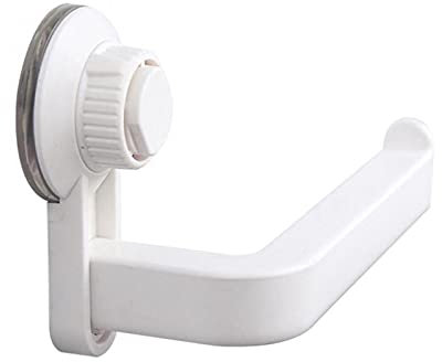RoxNvm Self Adhesive Toilet Paper Holder, Stick on Toilet Roll Holder, Suction No Drill Toilet Roll Holder with Strong Adhesiveness, for Bathroom Kitchen (Off White)