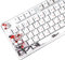 MOLGRIA Tastenkappen 110 Set für mechanische Tastatur in voller Größe, individuelle PBT OEM-Profil-Tastenkappen japanische Schriftart mit Tastenkappen-Abzieher für Cherry MX 104/87/71/61
