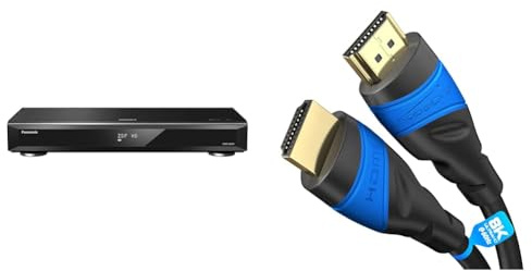 Panasonic DMR-UBS90EGK Ultra HD Blu-ray Recorder & KabelDirekt – 2 m – 4K HDMI-Kabel (4K@120Hz und 4K@60Hz für EIN spektakuläres Ultra-HD-Erlebnis – kompatibel mit HDMI 2.0/1.4, Schwarz)