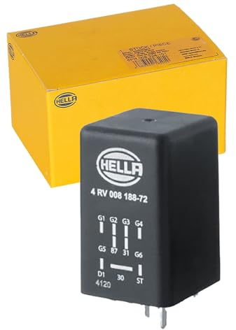 HELLA 4RV 008 188-721 Steuergerät, Glühzeit - 12V - 9-polig - nachglühfähig | Kompatibel mit: AUDI A3, A3 Cabriolet, A3 Limousine, A3 Limousine, A3 Sportback, A3 Sportback, Q2, Q3, Q3 Sportback, TT